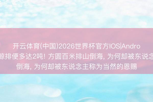 开云体育(中国)2026世界杯官方IOS|Android手机app下载 蓝鲸排便多达2吨! 方圆百米排山倒海， 为何却被东说念主称为当然的恩赐