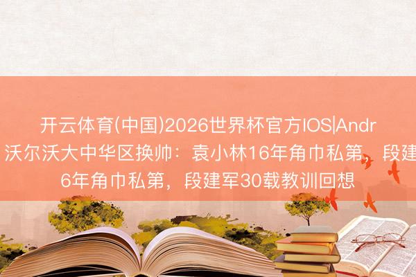 开云体育(中国)2026世界杯官方IOS|Android手机app下载 沃尔沃大中华区换帅：袁小林16年角巾私第，段建军30载教训回想