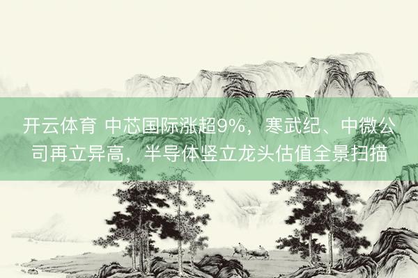 开云体育 中芯国际涨超9%，寒武纪、中微公司再立异高，半导体竖立龙头估值全景扫描