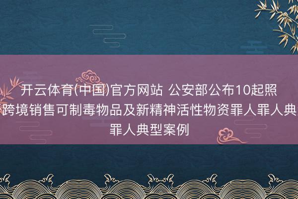 开云体育(中国)官方网站 公安部公布10起照章打击跨境销售可制毒物品及新精神活性物资罪人罪人典型案例