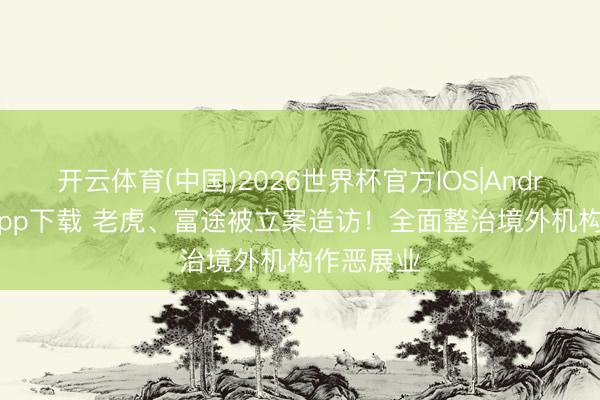 开云体育(中国)2026世界杯官方IOS|Android手机app下载 老虎、富途被立案造访！全面整治境外机构作恶展业