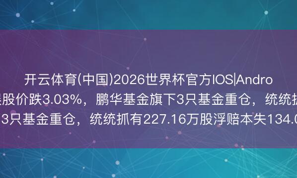 开云体育(中国)2026世界杯官方IOS|Android手机app下载 三七互娱股价跌3.03%，鹏华基金旗下3只基金重仓，统统抓有227.16万股浮赔本失134.03万元